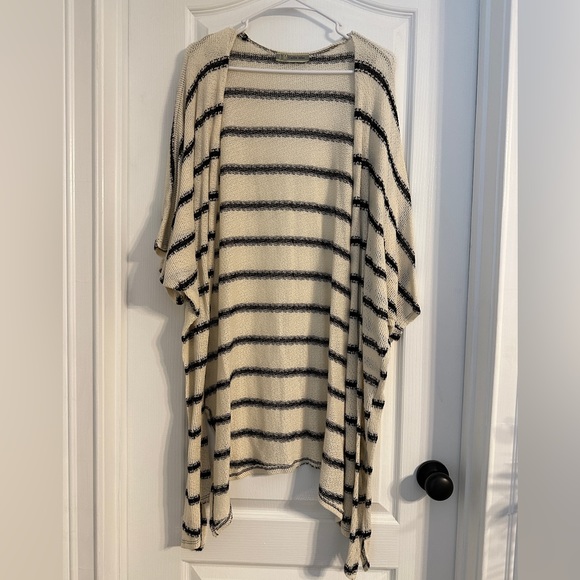 Callie Mac Sweaters - Callie Mac open front oversized stripe cardigan